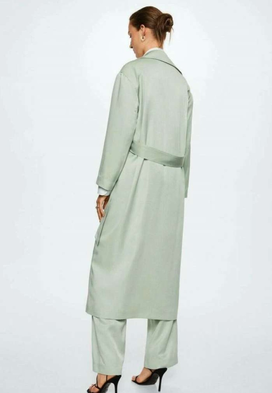 Clothing * | Mango Mare-A Trenchcoat Pastellgrun