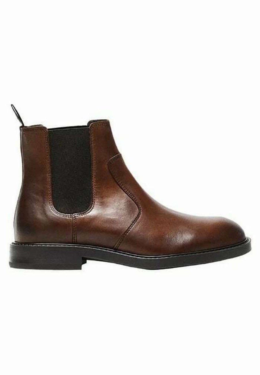 Shoe * | Mango Monovar Classic Ankle Boots Mittelbraun