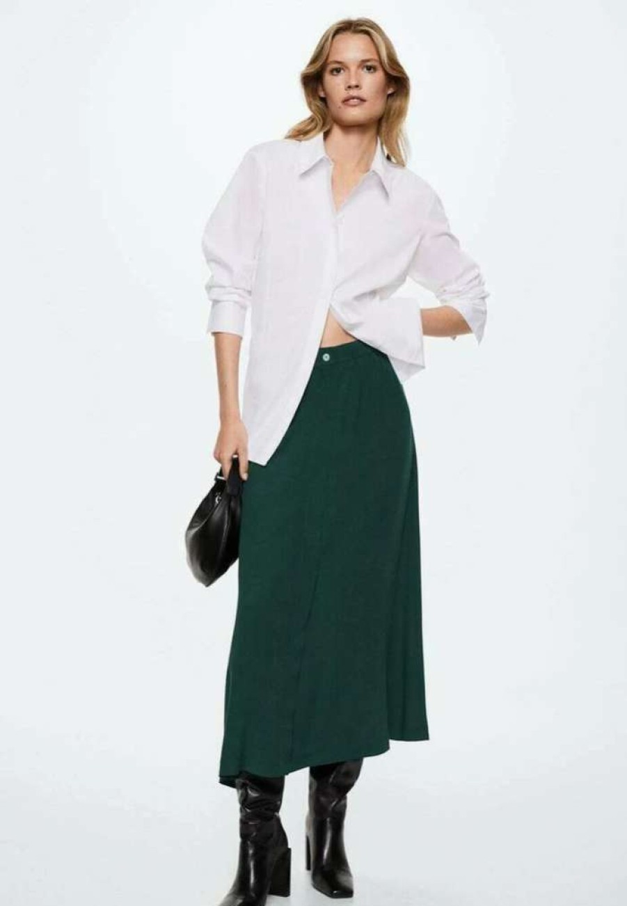 Clothing * | Mango Sonia-A A-Line Skirt Morkegron