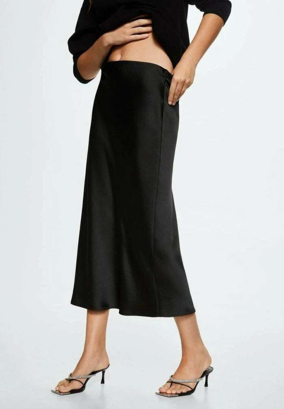 Clothing * | Mango Mia Pencil Skirt Svart