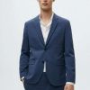 Clothing * | Mango Paulo Suit Jacket Bleu Encre