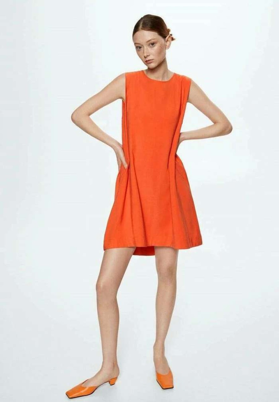 Clothing * | Mango Bosco-H Day Dress Korallrot