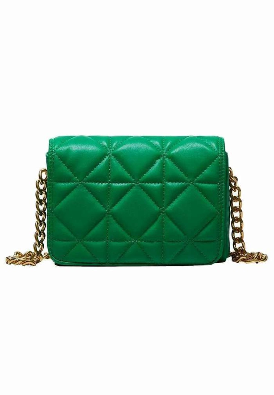 Accessoires * | Mango Chess Across Body Bag Gron