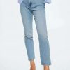 Clothing * | Mango Claudia Straight Leg Jeans Mellembla