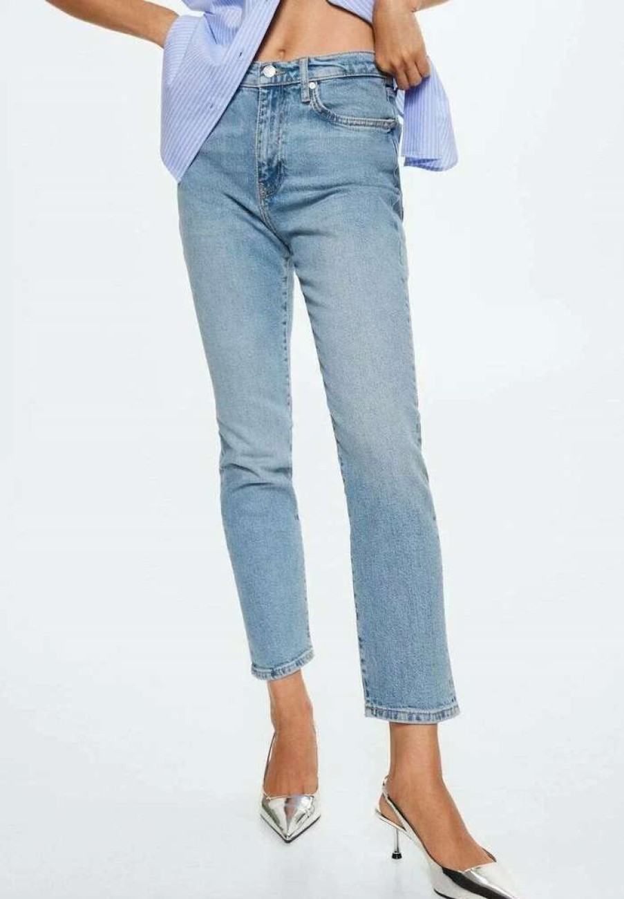 Clothing * | Mango Claudia Straight Leg Jeans Mellembla