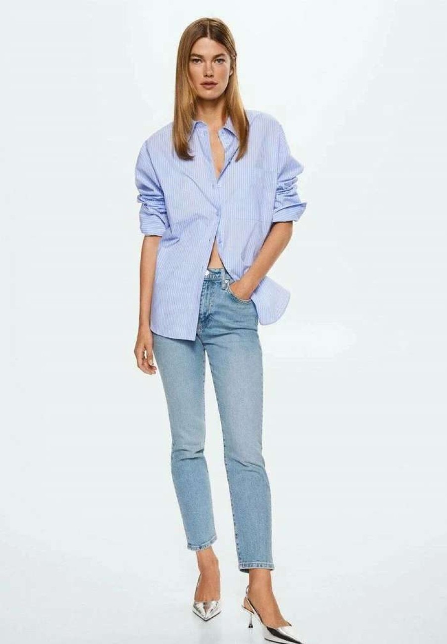 Clothing * | Mango Claudia Straight Leg Jeans Mellembla