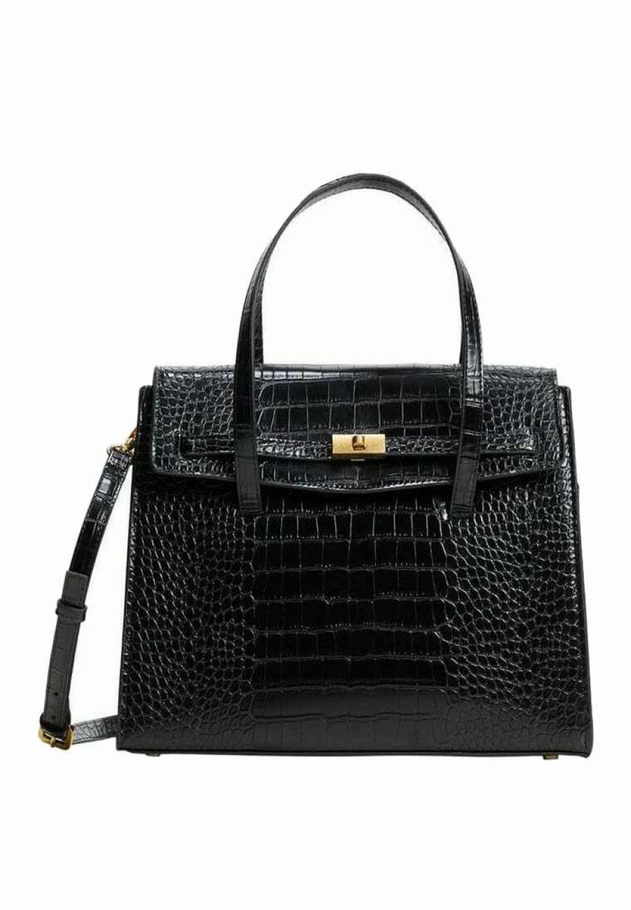 Accessoires * | Mango Adela Handbag Black