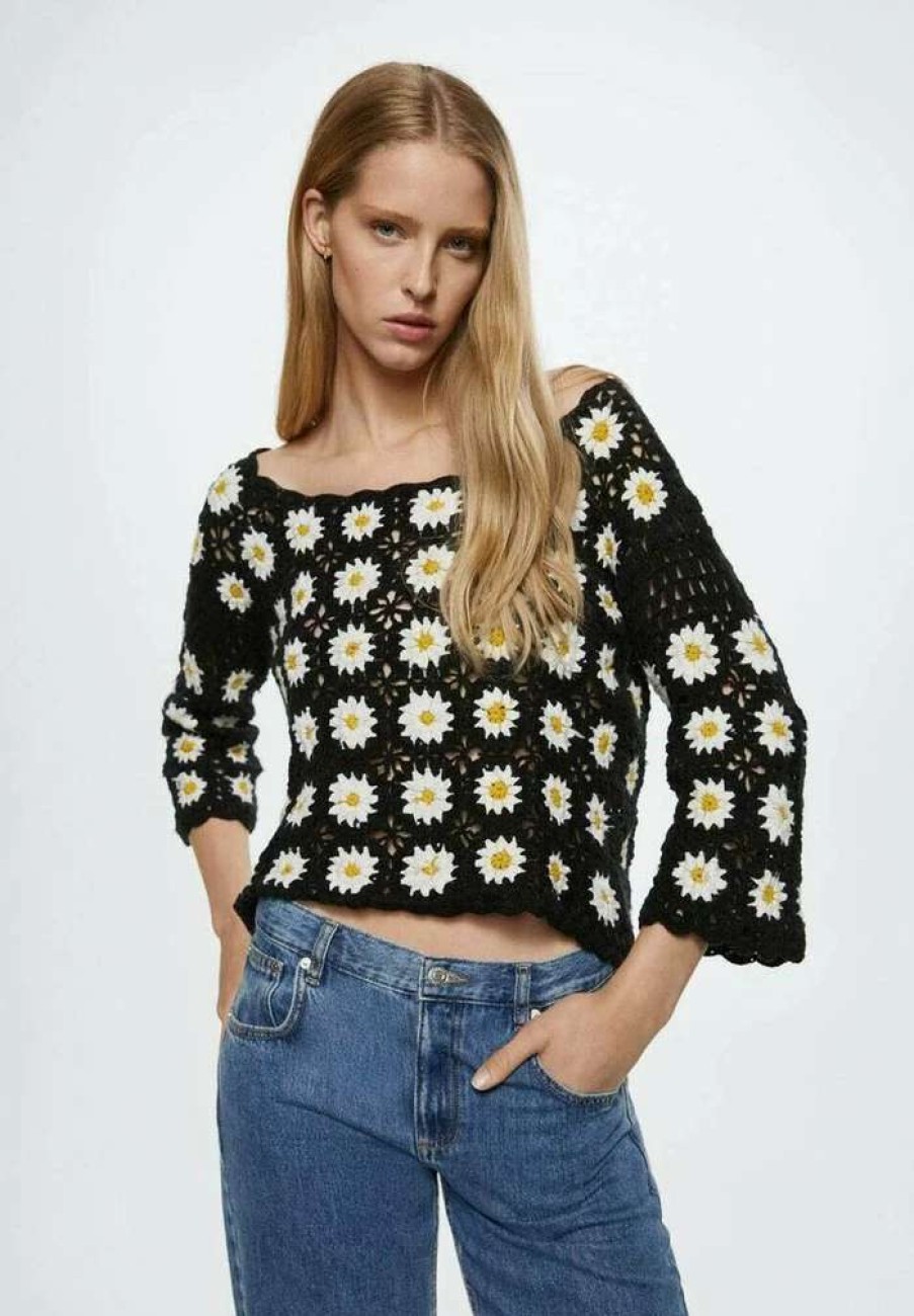 Clothing * | Mango Marga Jumper Black