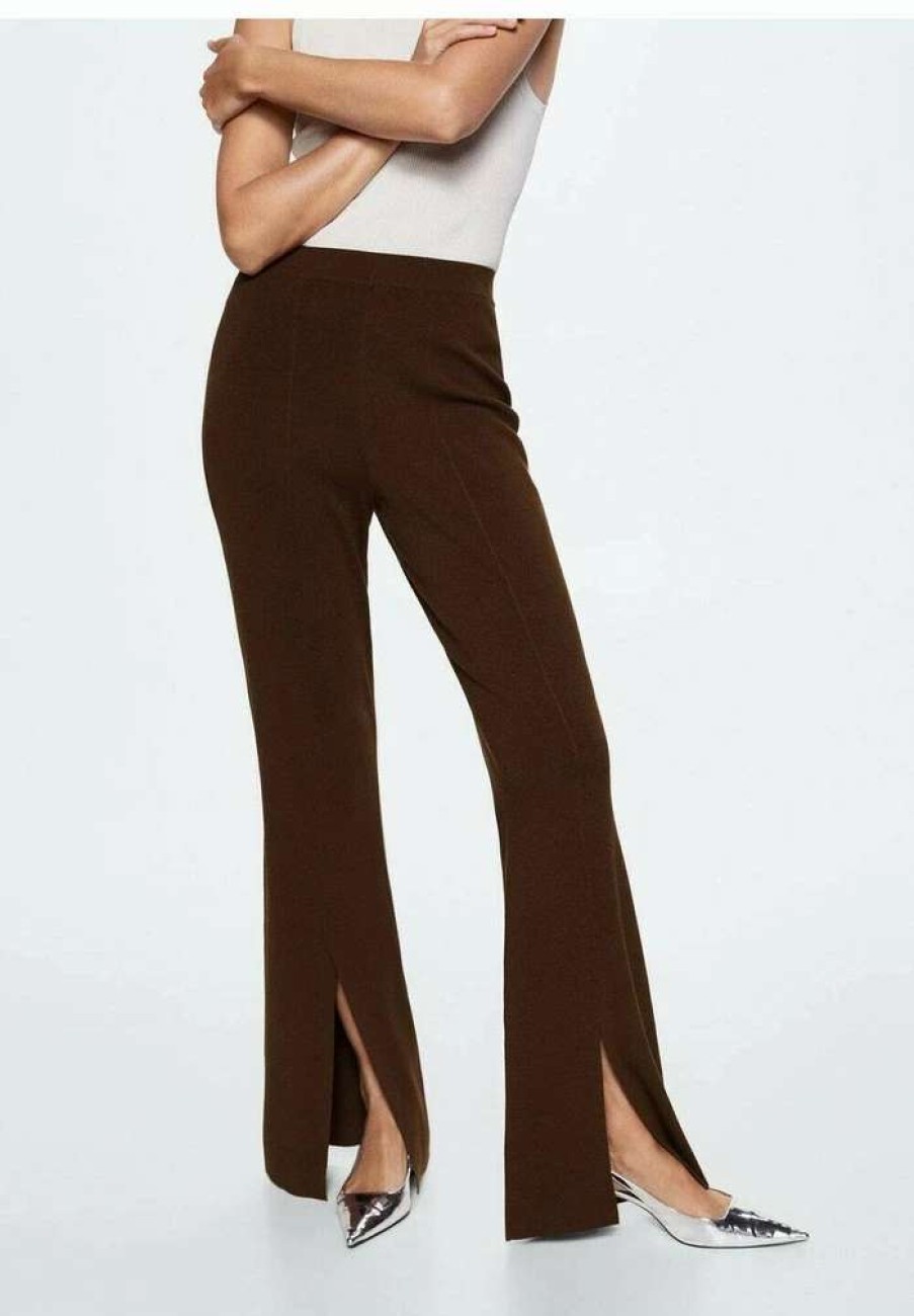 Clothing * | Mango Sofi A Trousers Brun