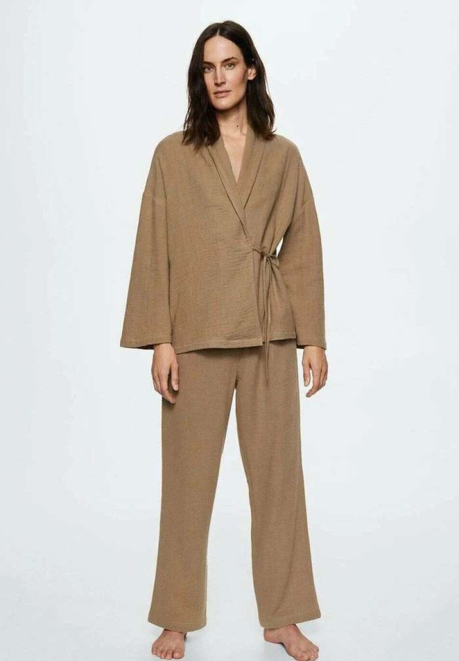 Nightwear * | Mango Manuela Pyjama Top Brown