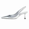 Shoe * | Mango Wanda Classic Heels Silber