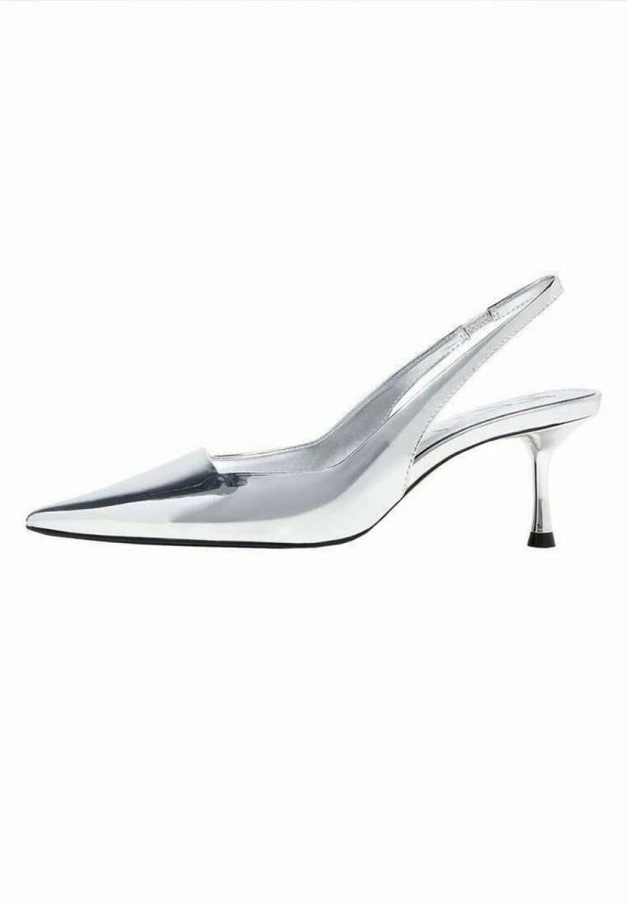 Shoe * | Mango Wanda Classic Heels Silber