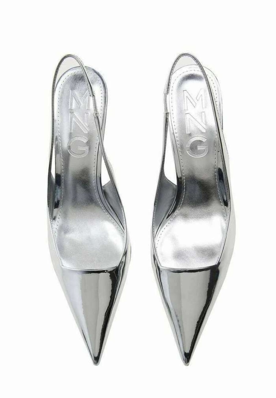 Shoe * | Mango Wanda Classic Heels Silber