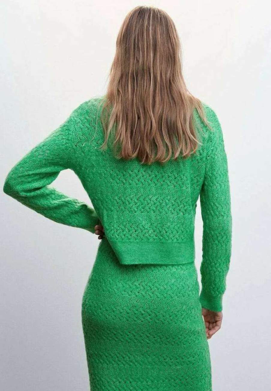 Clothing * | Mango Franklin Jumper Green