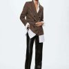 Clothing * | Mango Blazer Mittelbraun