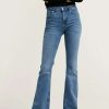 Clothing * | Mango Flare Flared Jeans Mittelblau