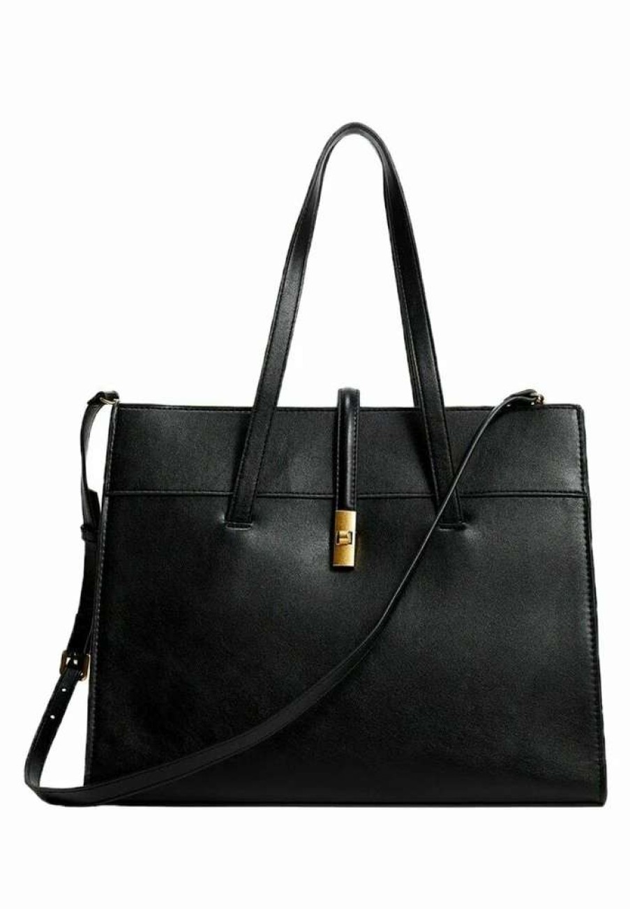 Accessoires * | Mango Adela Handbag Zwart