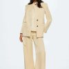 Clothing * | Mango Gold-A Blazer Gold