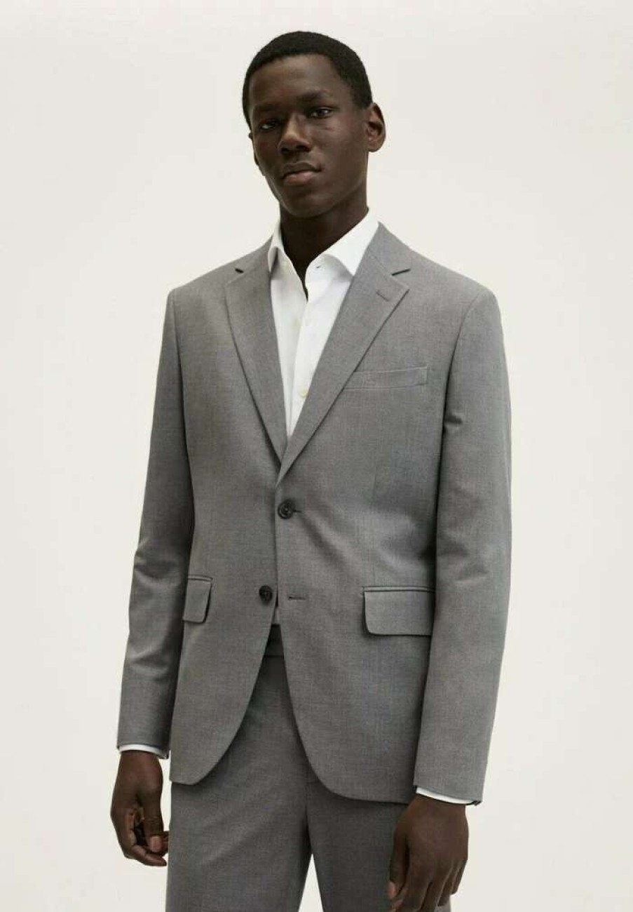 Clothing * | Mango Brasilia Blazer Jacket Gris