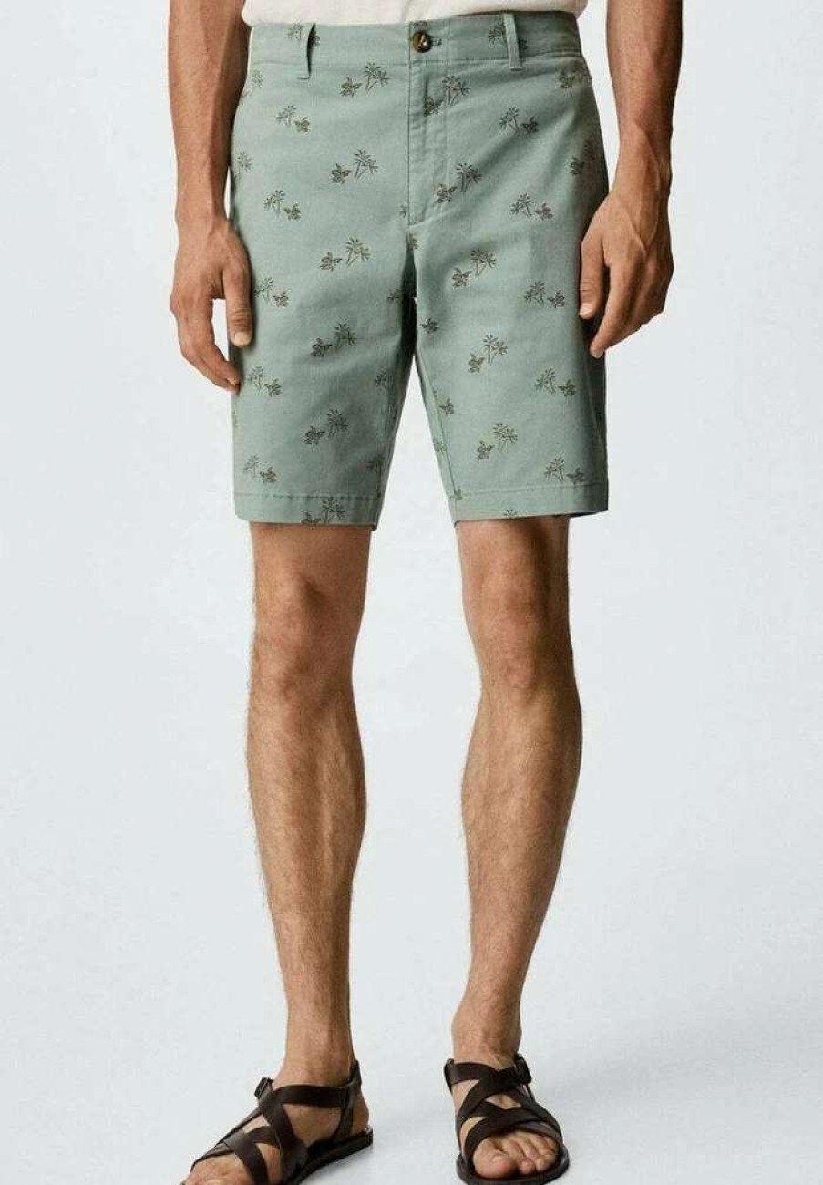 Clothing * | Mango Tinos Shorts Verde Pastel