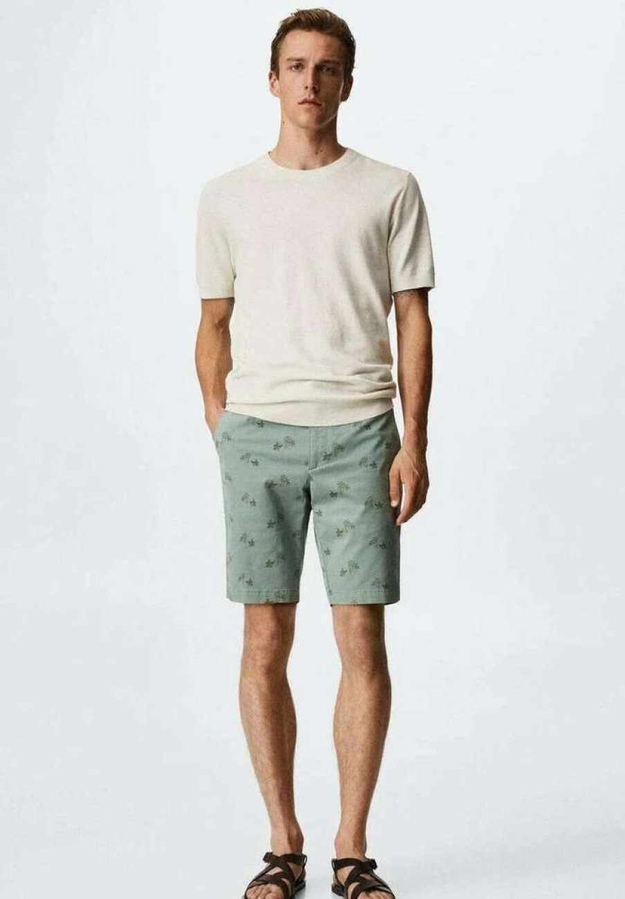 Clothing * | Mango Tinos Shorts Verde Pastel