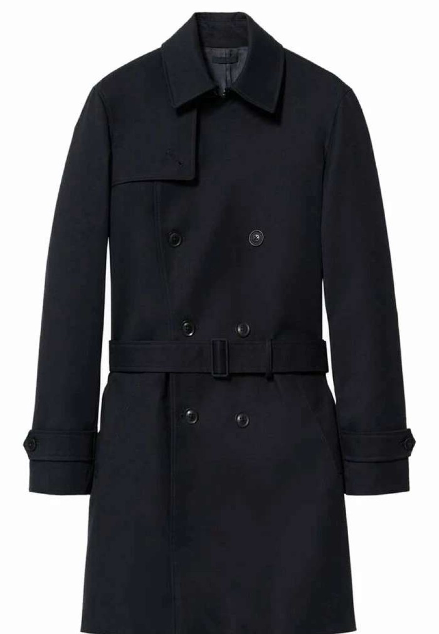 Clothing * | Mango Trenchcoat Navy