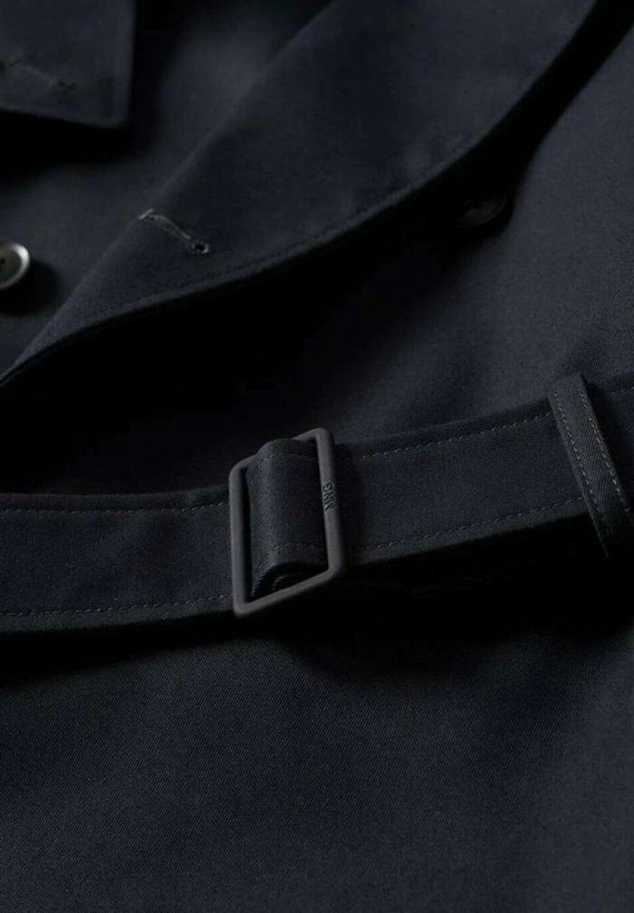 Clothing * | Mango Trenchcoat Navy