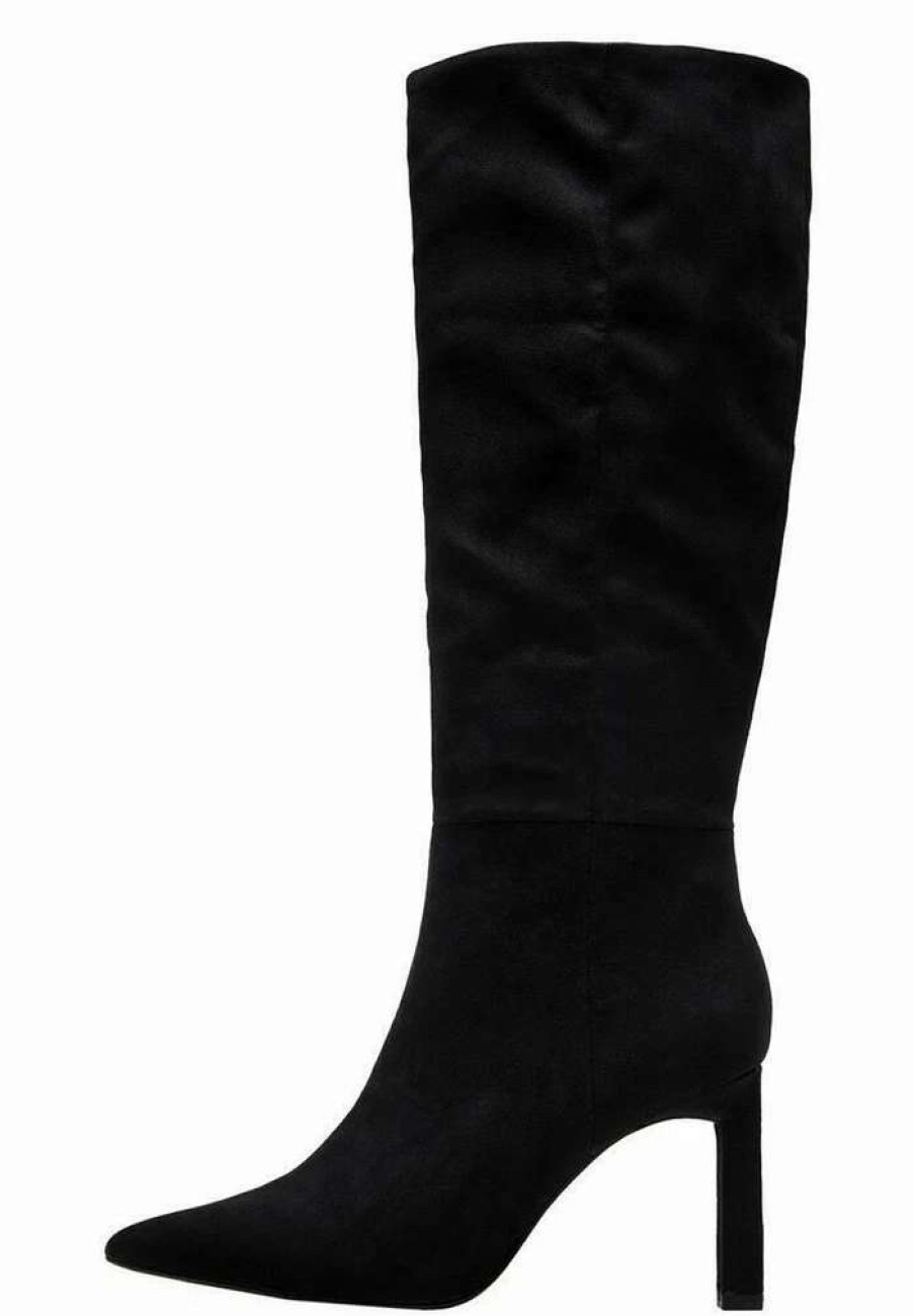 Shoe * | Mango Daily High Heeled Boots Zwart