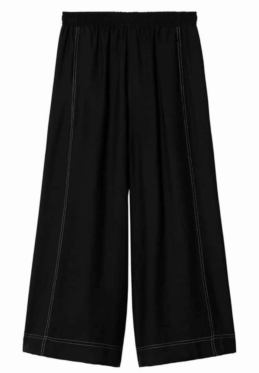 Clothing * | Mango Cashew Trousers Black