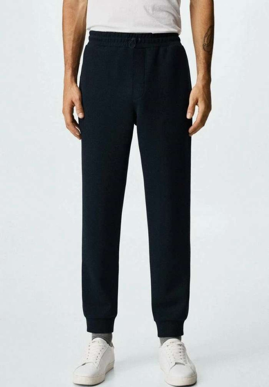 Clothing * | Mango Ibizap Tracksuit Bottoms Bleu Marine Fonce