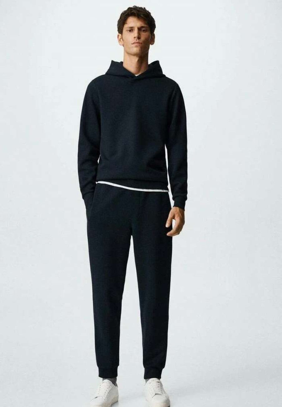 Clothing * | Mango Ibizap Tracksuit Bottoms Bleu Marine Fonce