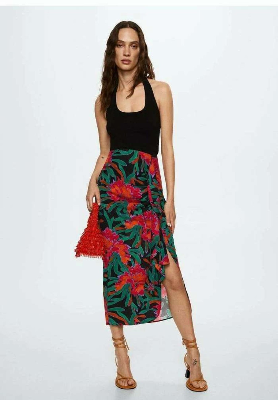 Clothing * | Mango A-Line Skirt Schwarz