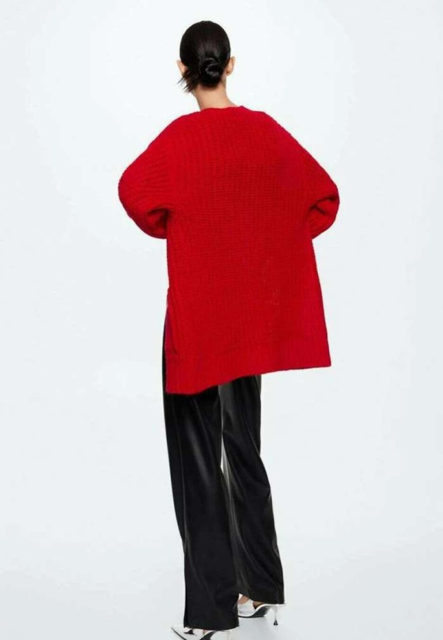 Clothing * | Mango Fuego Cardigan Red