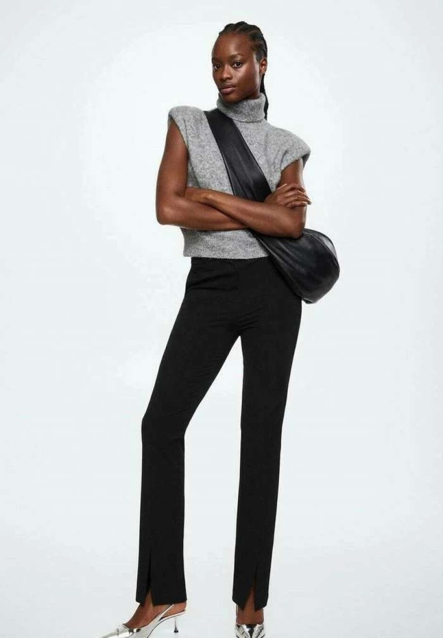 Clothing * | Mango Anne Trousers Black