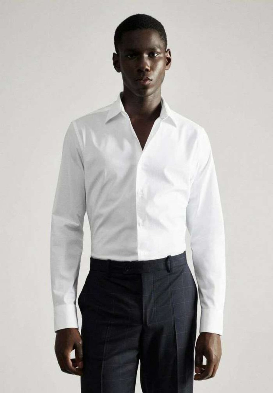 Clothing * | Mango Emeritol Formal Shirt Blanc