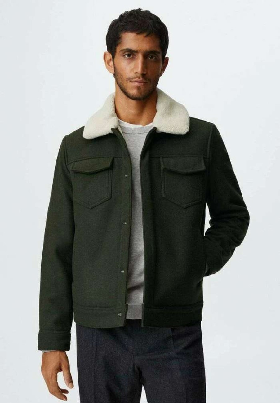 Clothing * | Mango Dopana Light Jacket Khaki