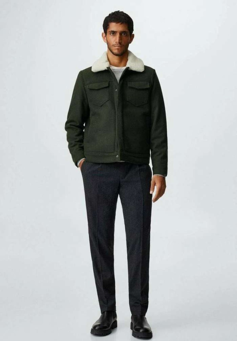 Clothing * | Mango Dopana Light Jacket Khaki