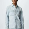 Clothing * | Mango Howard Shirt Hellblau