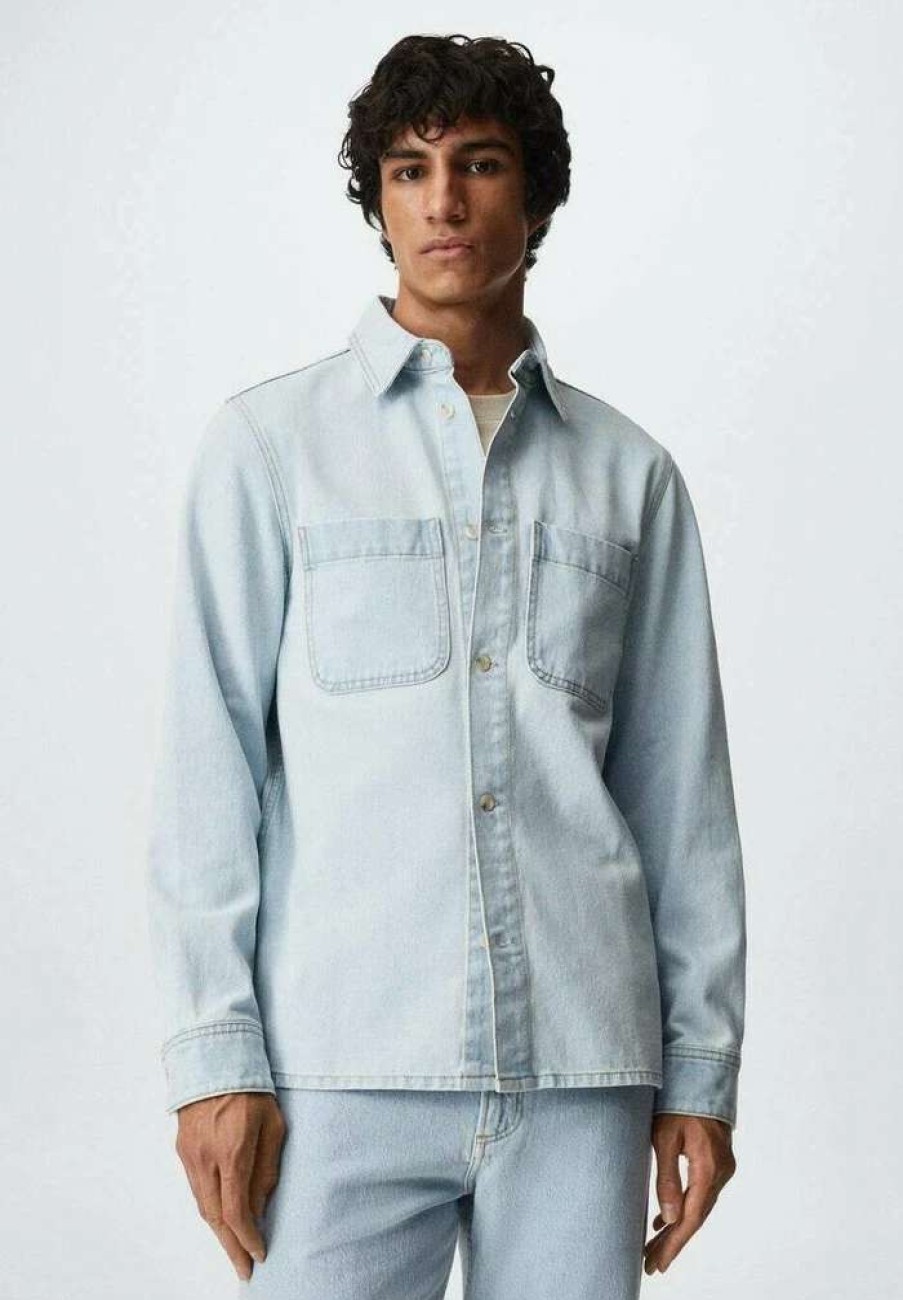 Clothing * | Mango Howard Shirt Hellblau