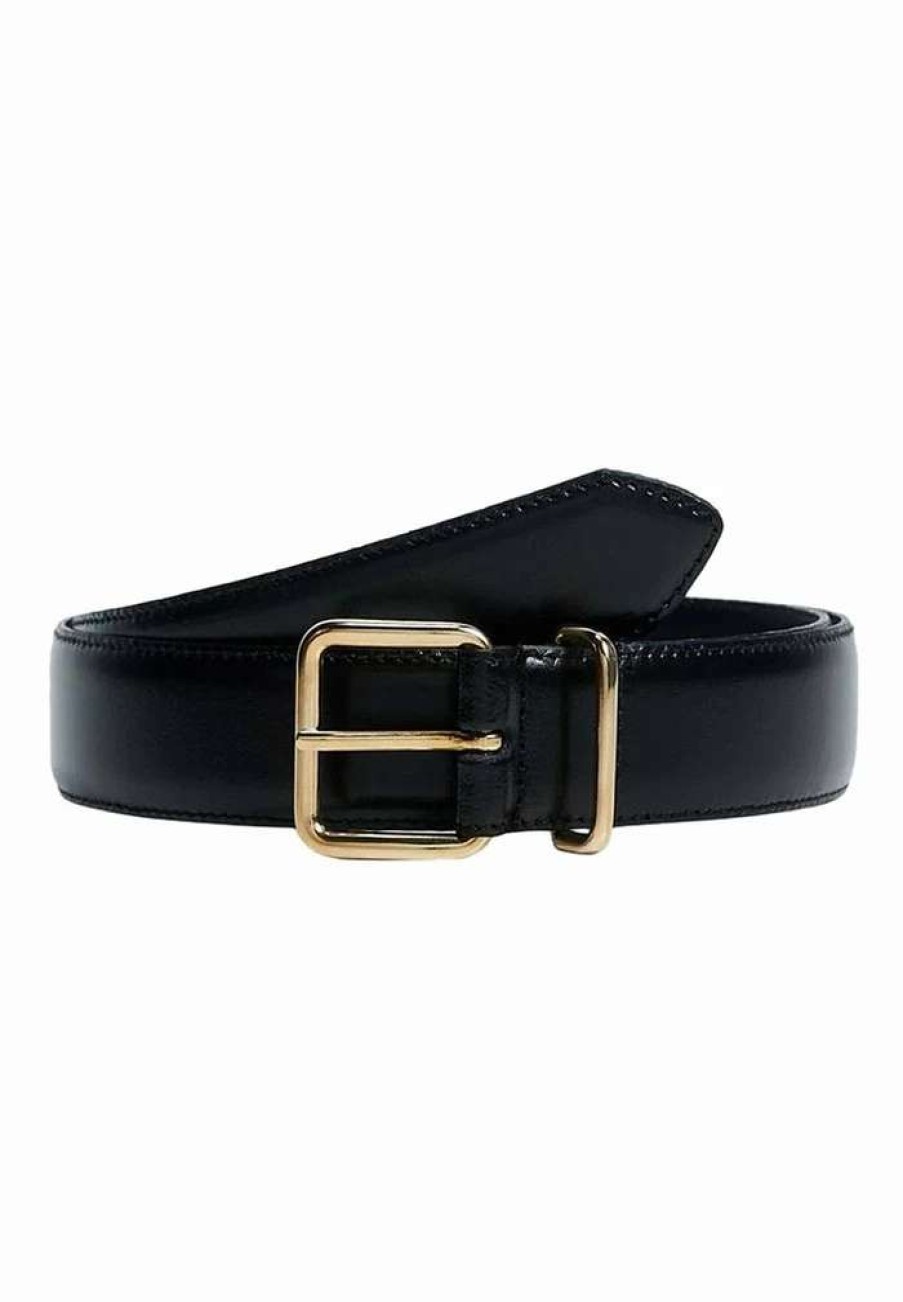 Accessoires * | Mango Telmo Belt Schwarz