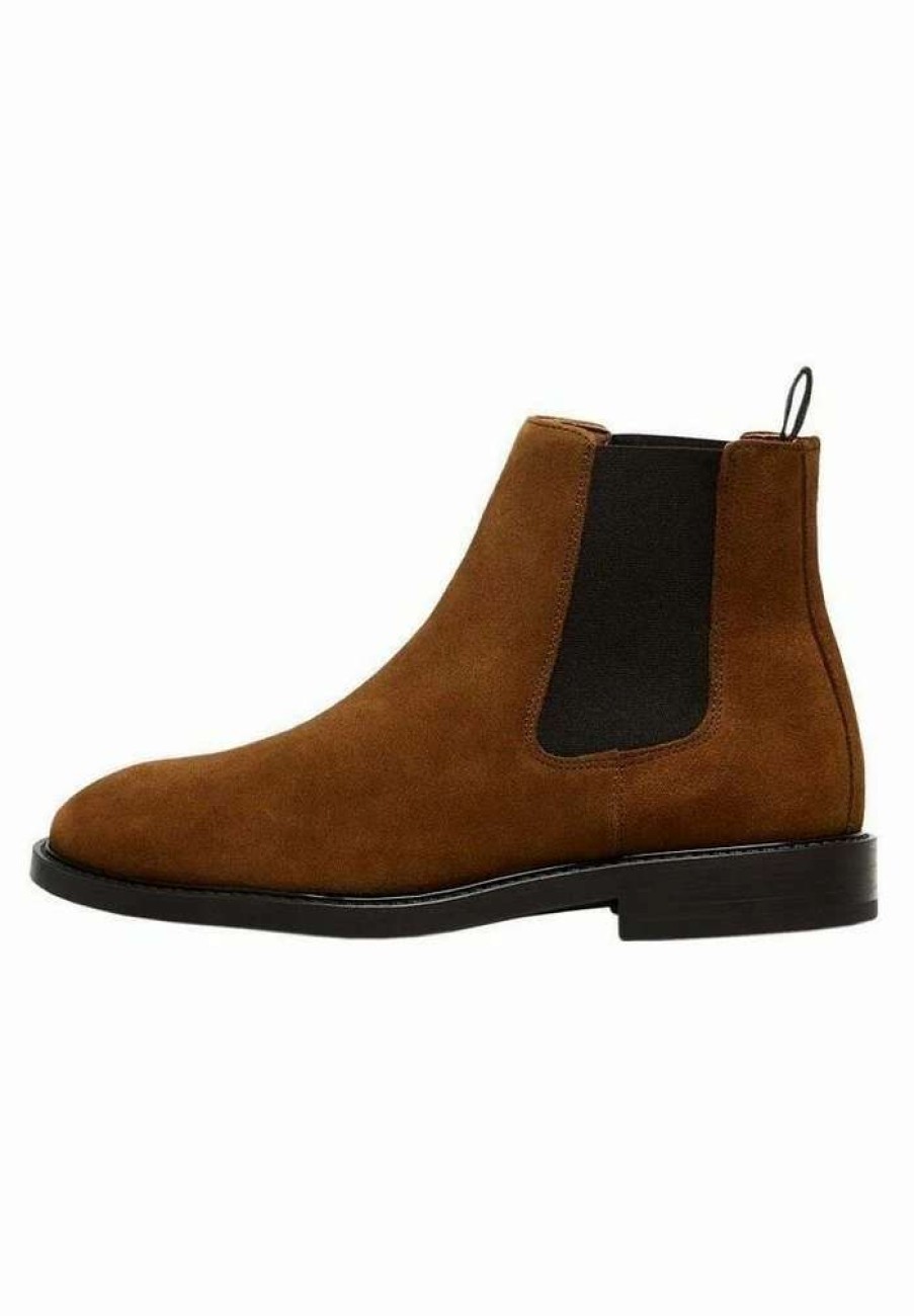 Shoe * | Mango Madeira Classic Ankle Boots Braunliches Orange