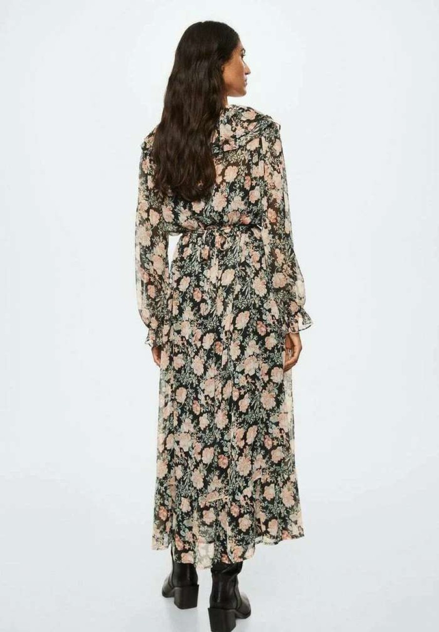 Clothing * | Mango Moka Maxi Dress Rozowy