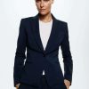 Clothing * | Mango Cofi Blazer Donkermarine