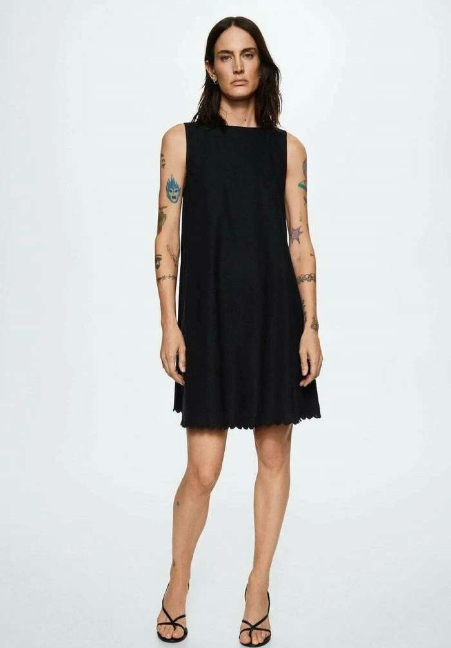 Clothing * | Mango Almond-H Day Dress Noir