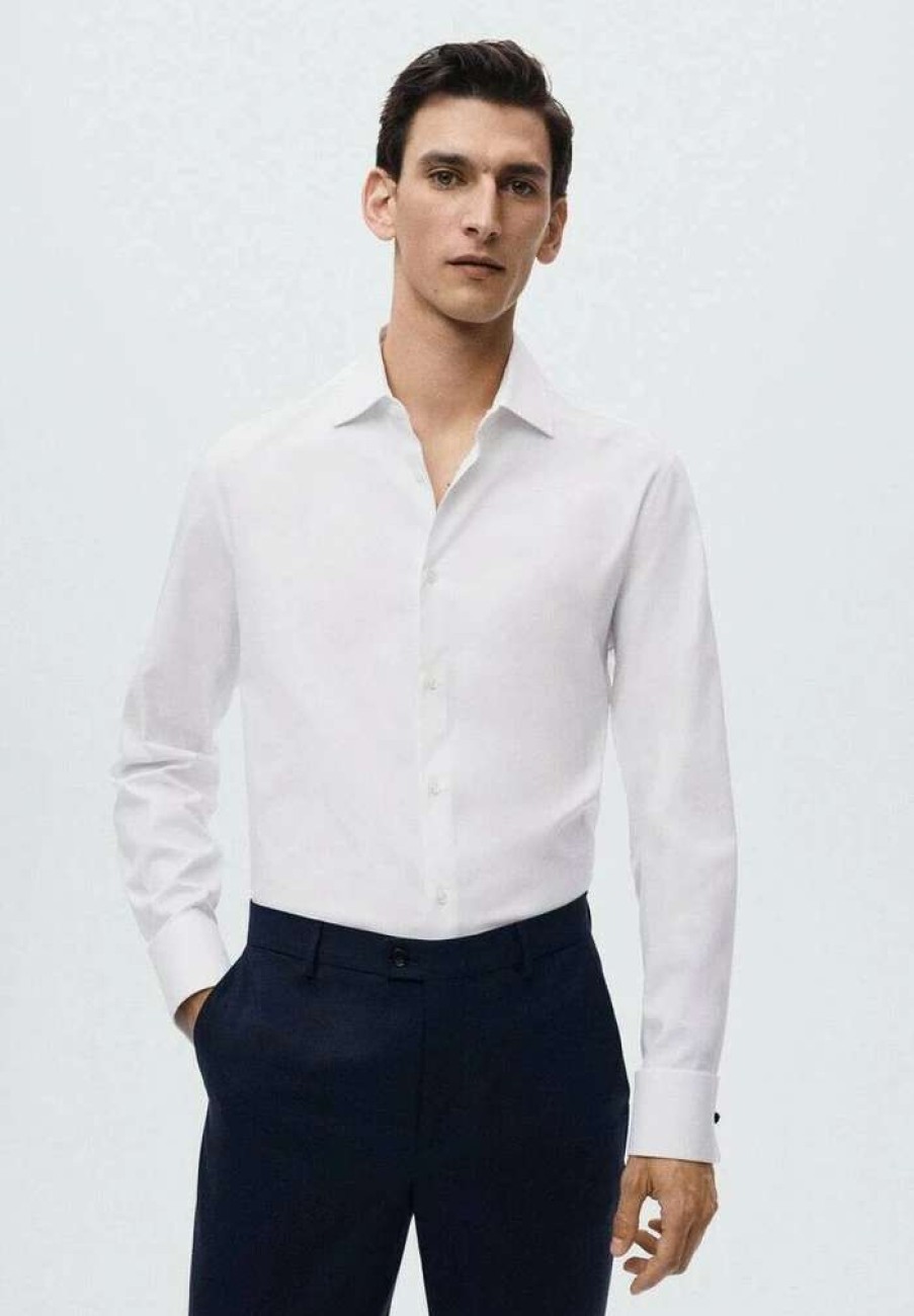 Clothing * | Mango Masnou Shirt Blanc