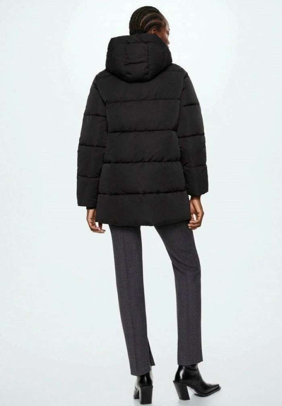 Clothing * | Mango Tokyo Winter Coat Black