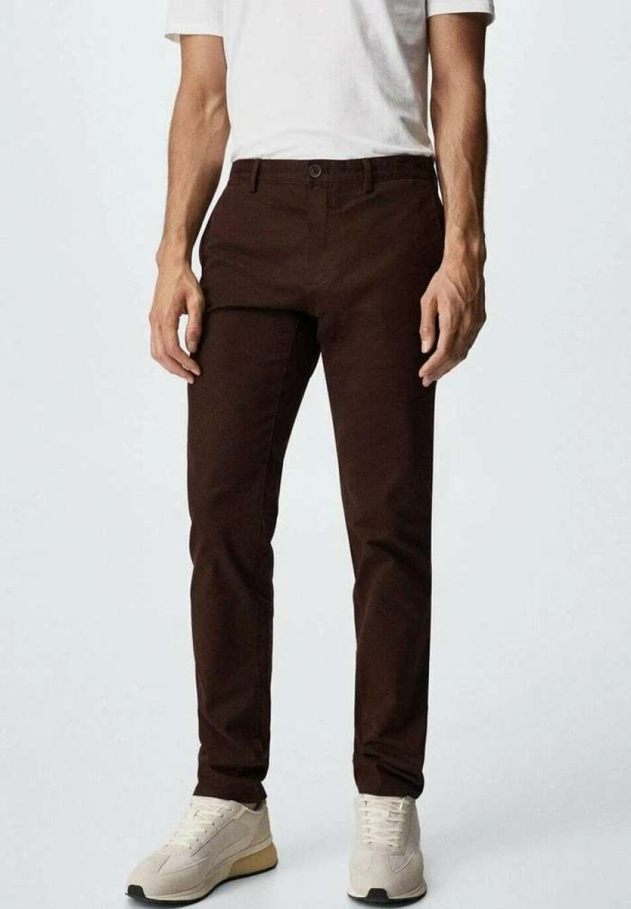 Clothing * | Mango Barna Chinos Weinrot