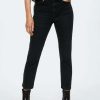 Clothing * | Mango Claudia Slim Fit Jeans Black Denim