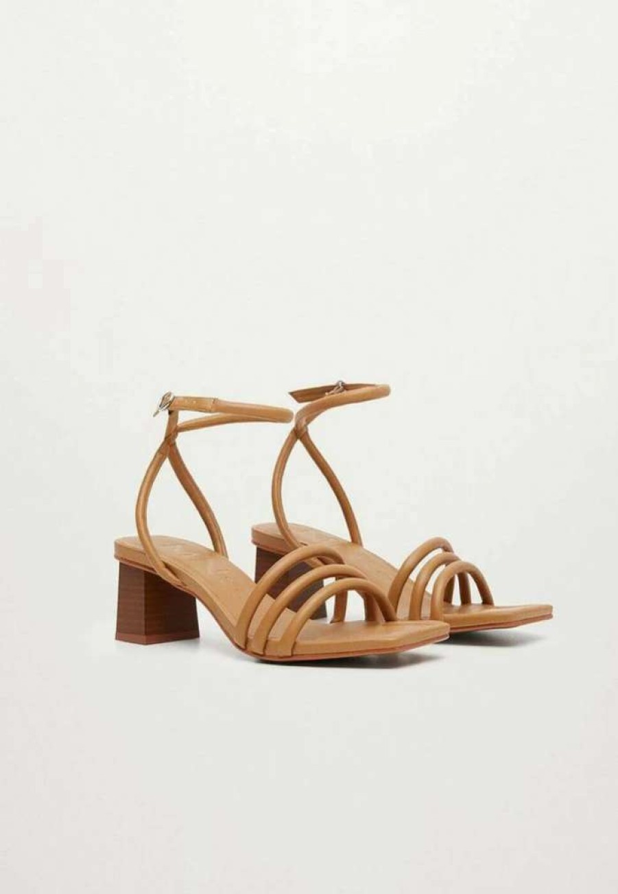 Shoe * | Mango Estrella Sandals Marrone Medio