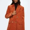 Clothing * | Mango Hailey Short Coat Orange